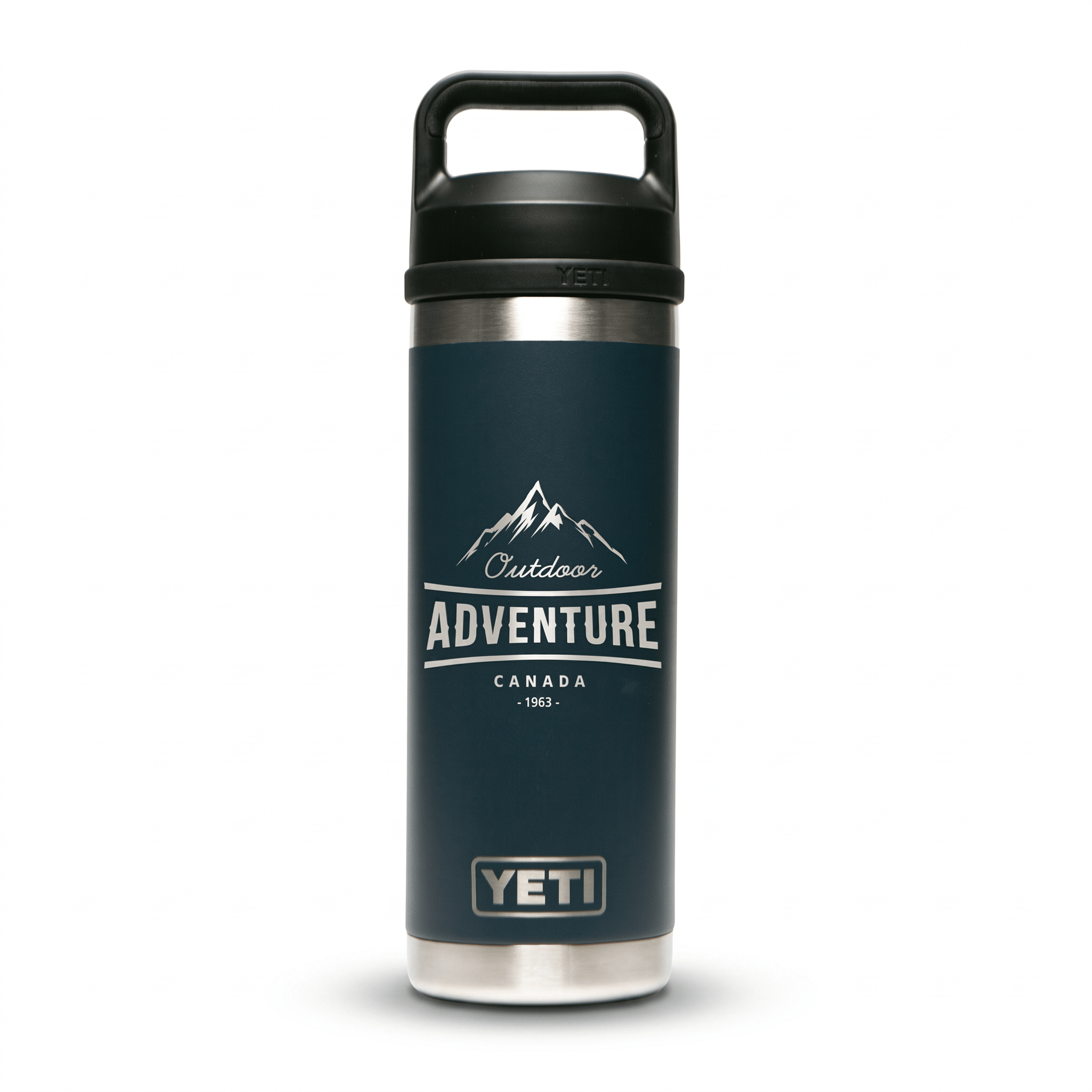 Personalized YETI® 18 oz Bottle with Chug Cap - Etchified-YETI®-YRAM18NAVY