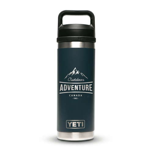 Personalized YETI® 18 oz Bottle with Chug Cap - Etchified-YETI®-YRAM18NAVY