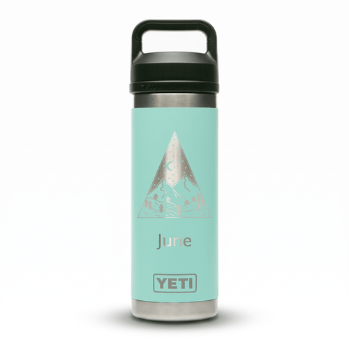 Personalized YETI® 18 oz Bottle with Chug Cap - Etchified-YETI®-YRAM18SEAFOAM
