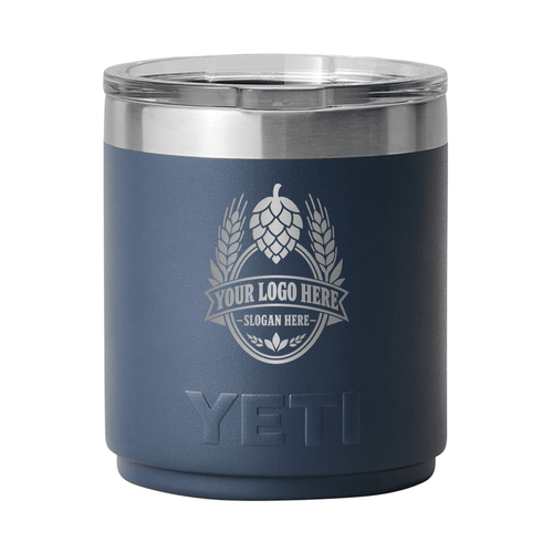 Personalized YETI® Rambler® 10 oz Stackable Lowball with DuraSip™ Ceramic Lining - Etchified-YETI®-YTR10CSTK-BLUNVY