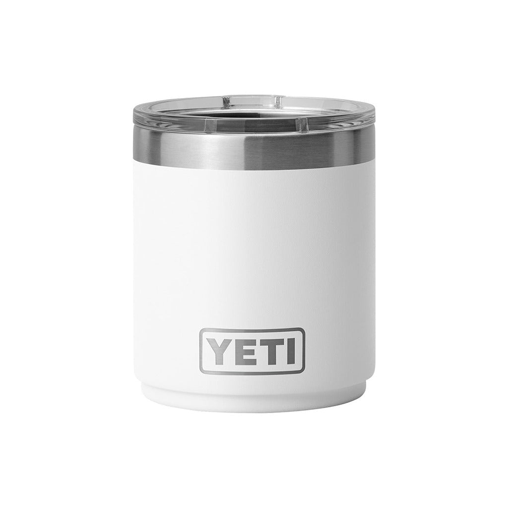 Personalized YETI® Rambler® 10 oz Stackable Lowball with DuraSip™ Ceramic Lining - Etchified-YETI®-YTR10CSTK-WHT