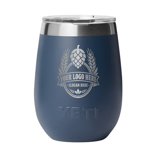 Personalized YETI® Rambler® 10 oz Wine Tumbler with DuraSip™ Ceramic Lining - Etchified-YETI®-YTR10WDCL-BLUNVY