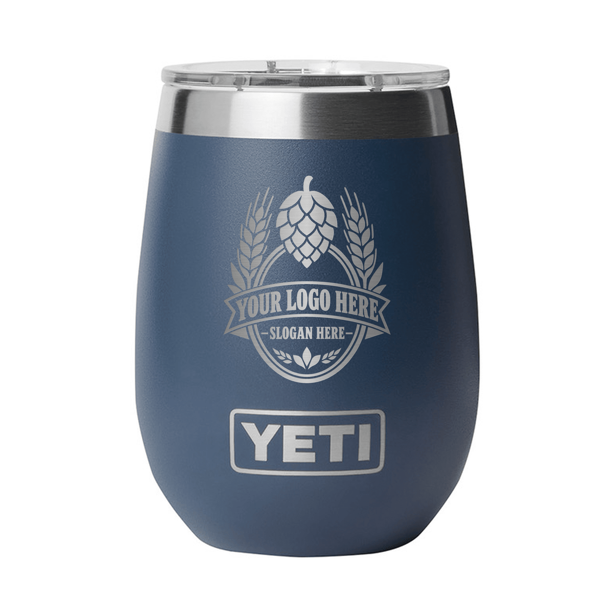 Personalized YETI® Rambler® 10 oz Wine Tumbler with DuraSip™ Ceramic Lining - Etchified-YETI®-YTR10WDCL-BLUNVY