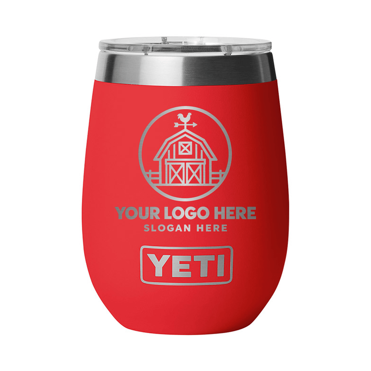 Personalized YETI® Rambler® 10 oz Wine Tumbler with DuraSip™ Ceramic Lining - Etchified-YETI®-YTR10WDCL-REDRESC