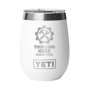 Personalized YETI® Rambler® 10 oz Wine Tumbler with DuraSip™ Ceramic Lining - Etchified-YETI®-YTR10WDCL-WHT
