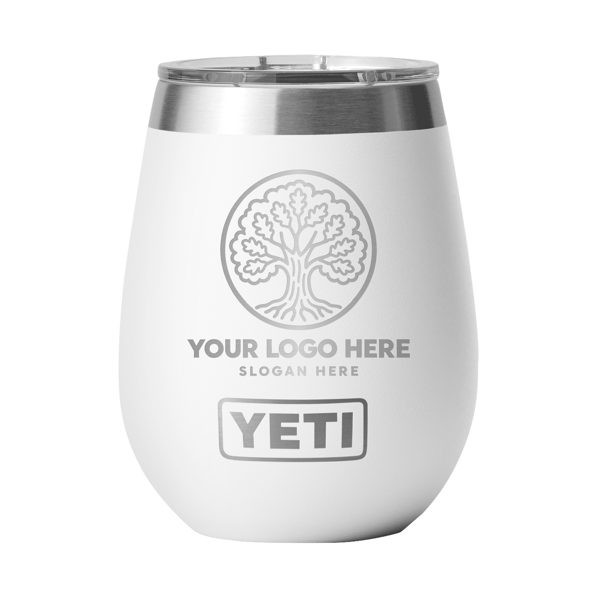 Personalized YETI® Rambler® 10 oz Wine Tumbler with MagSlider™ Lid - Etchified-YETI®-YTRMSW-WHT