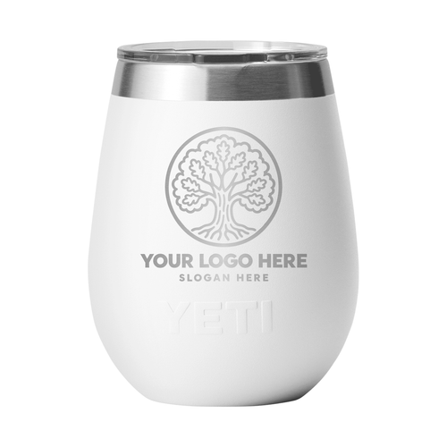 Personalized YETI® Rambler® 10 oz Wine Tumbler with MagSlider™ Lid - Etchified-YETI®-YTRMSW-WHT