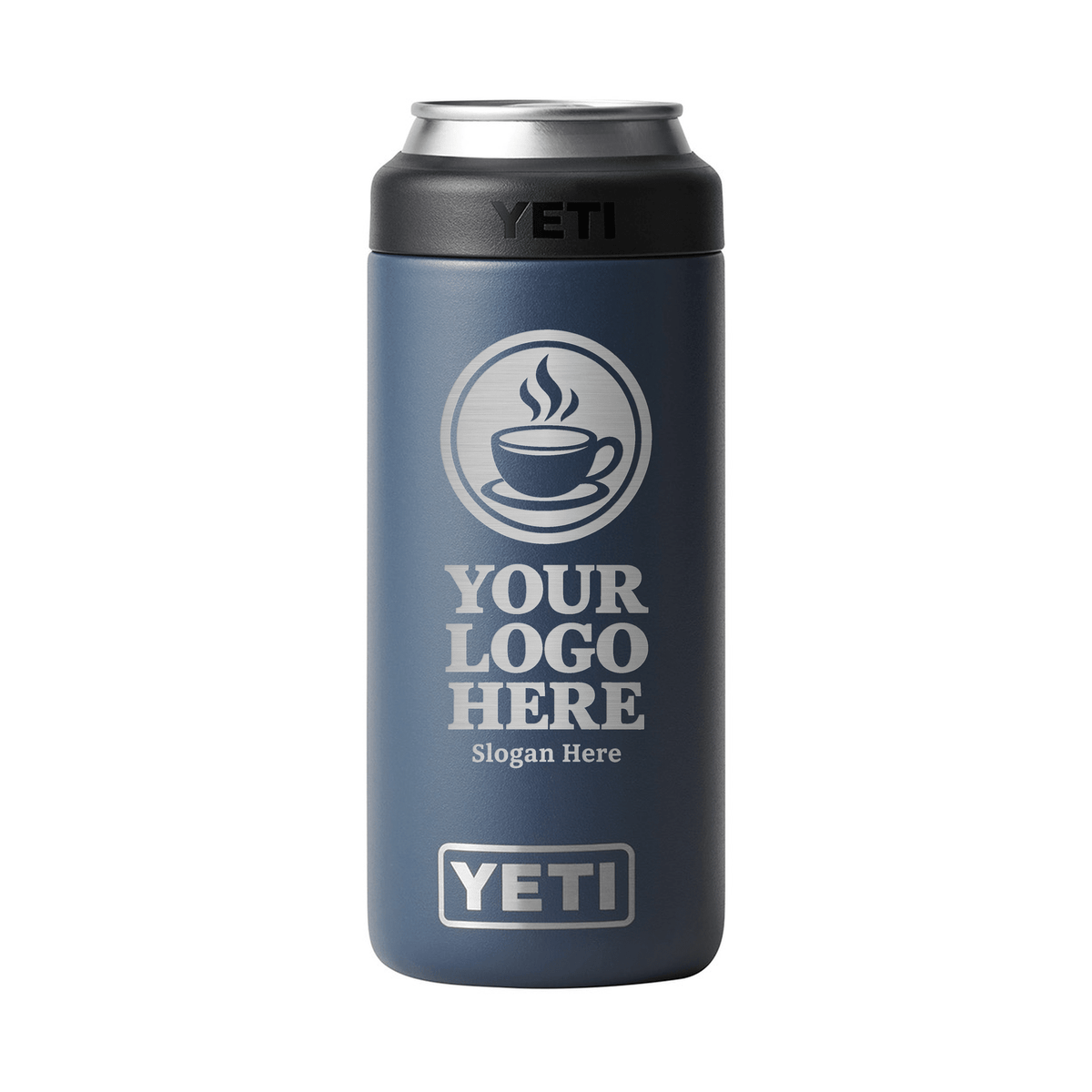 Personalized YETI® Rambler® 12 oz Colster® Slim Can Cooler - Etchified-YETI®-YTR12SC-BLUNVY
