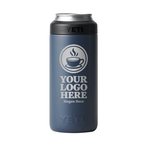 Personalized YETI® Rambler® 12 oz Colster® Slim Can Cooler - Etchified-YETI®-YTR12SC-BLUNVY