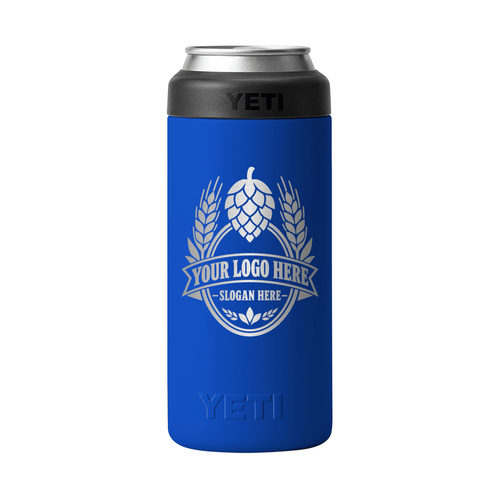 Personalized YETI® Rambler® 12 oz Colster® Slim Can Cooler - Etchified-YETI®-YTR12SC-BLURYL