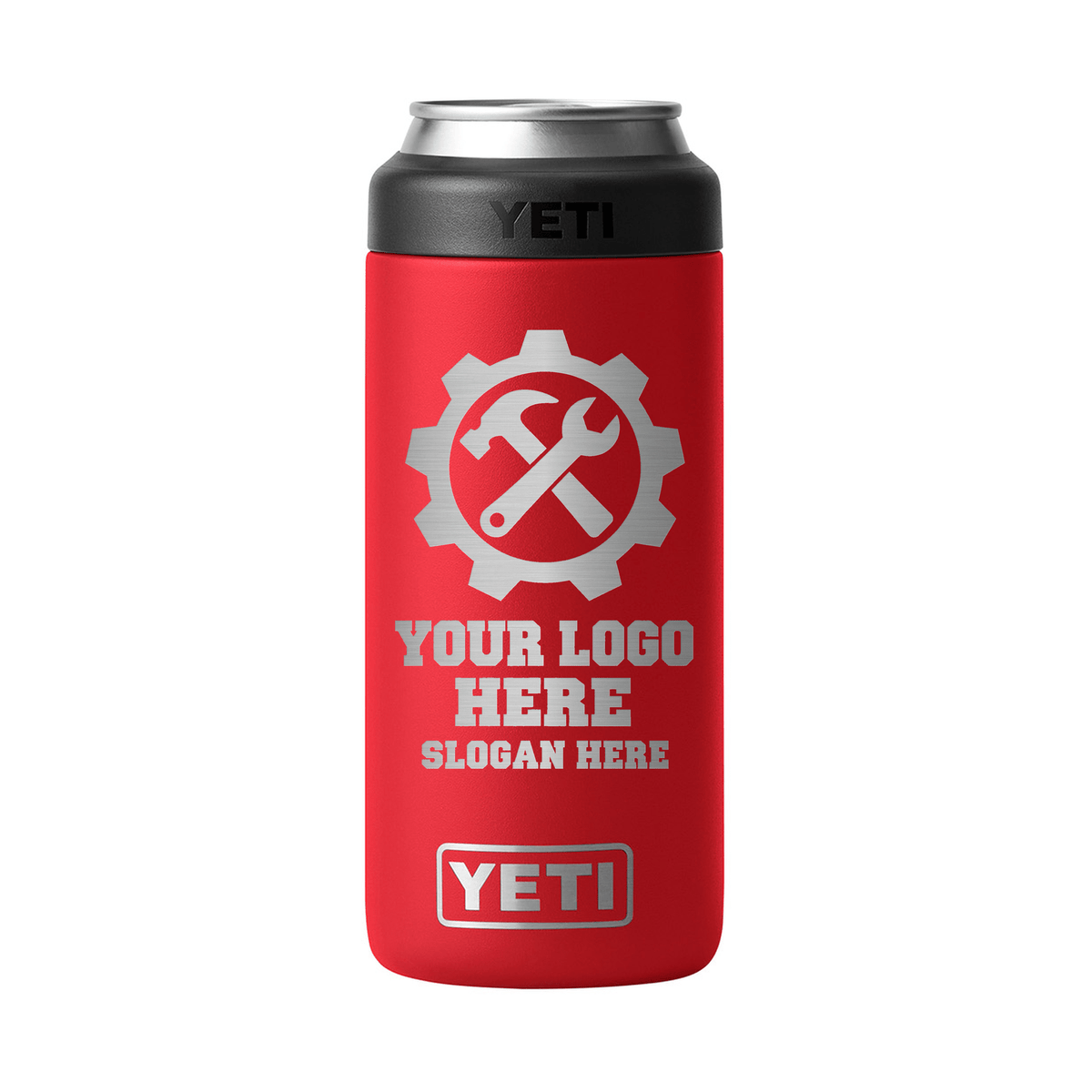 Personalized YETI® Rambler® 12 oz Colster® Slim Can Cooler - Etchified-YETI®-YTR12SC-REDRESC
