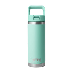 Personalized YETI® Rambler® 18 oz Bottle with Color-Matched Straw Cap - Etchified-YETI®-YTR18CSB-SEAFOAM