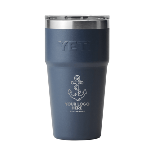 Personalized YETI® Rambler® 20 oz Stackable Cup with MagSlider™ Lid - Etchified-YETI®-YTR20STK-BLUNVY