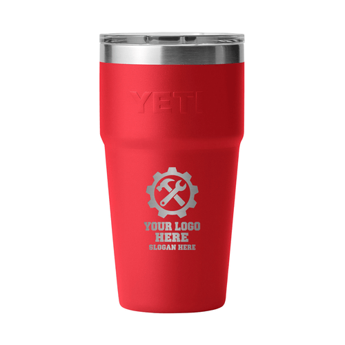 Personalized YETI® Rambler® 20 oz Stackable Cup with MagSlider™ Lid - Etchified-YETI®-YTR20STK-REDRESC