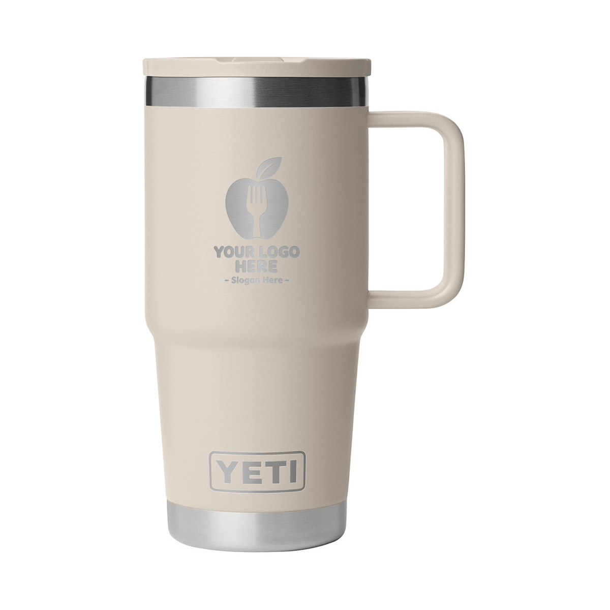 Personalized YETI® Rambler® 20 oz Travel Straw Mug - Etchified-YETI®-YTR20TSM-CAPETAUPE