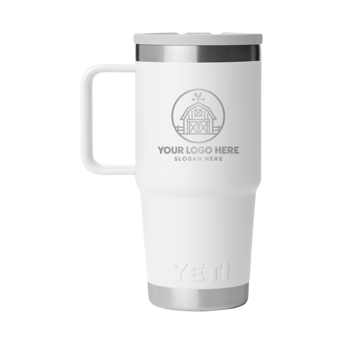 Personalized YETI® Rambler® 20 oz Travel Straw Mug - Etchified-YETI®-YTR20TSM-WHT