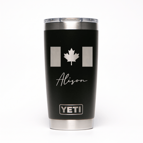 Personalized YETI® Rambler® 20 oz Tumbler - Etchified-YETI®-YRAM20BLACK