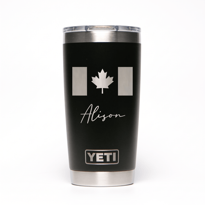 Personalized YETI® Rambler® 20 oz Tumbler - Etchified-YETI®-YRAM20BLACK