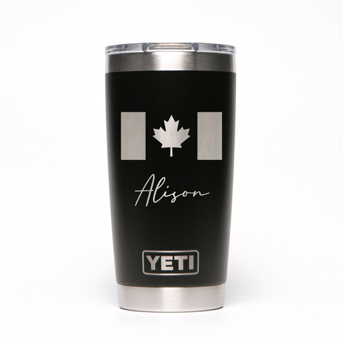 Personalized YETI® Rambler® 20 oz Tumbler - Etchified-YETI®-YRAM20BLACK