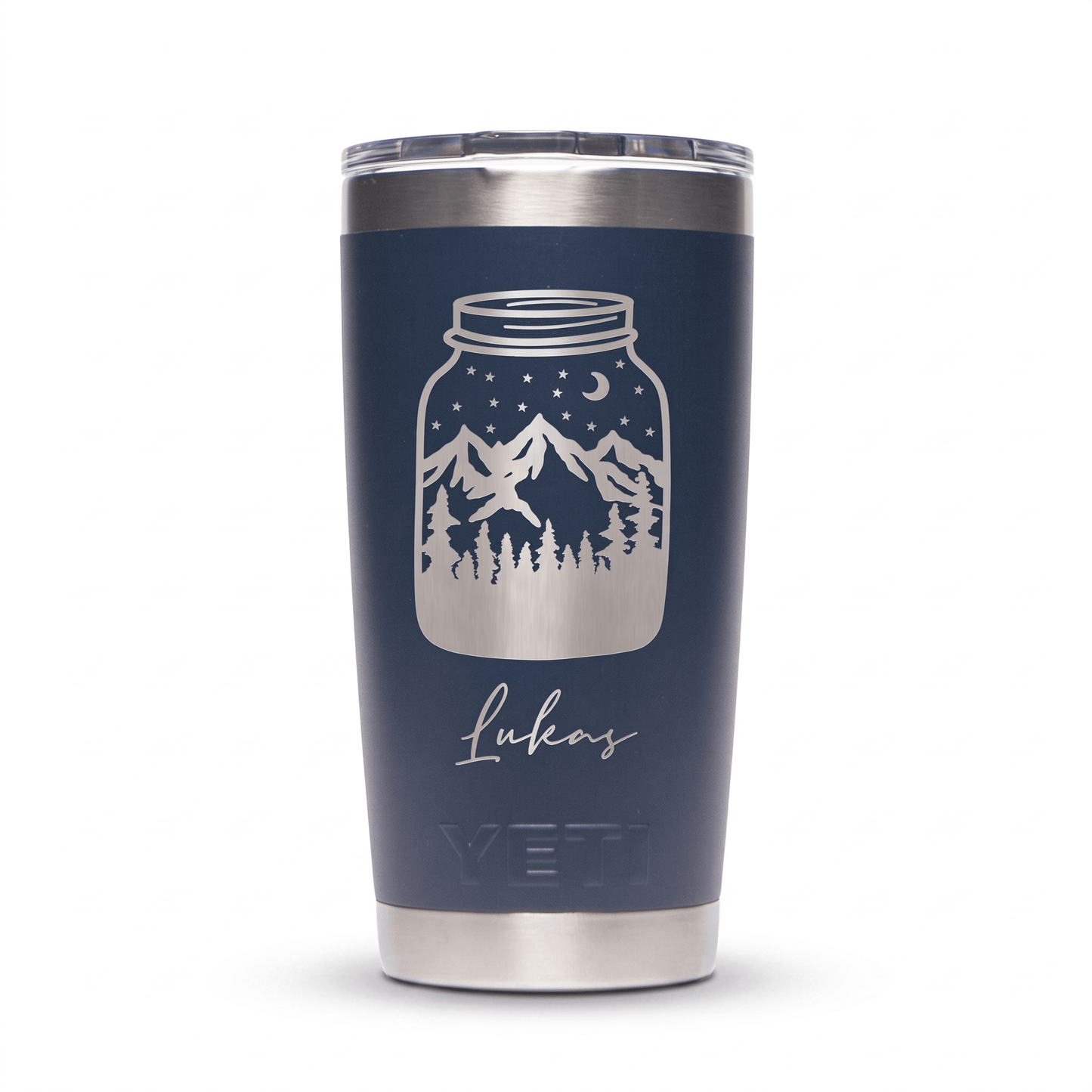 Personalized YETI® Rambler® 20 oz Tumbler - Etchified-YETI®-YRAM20NAVY