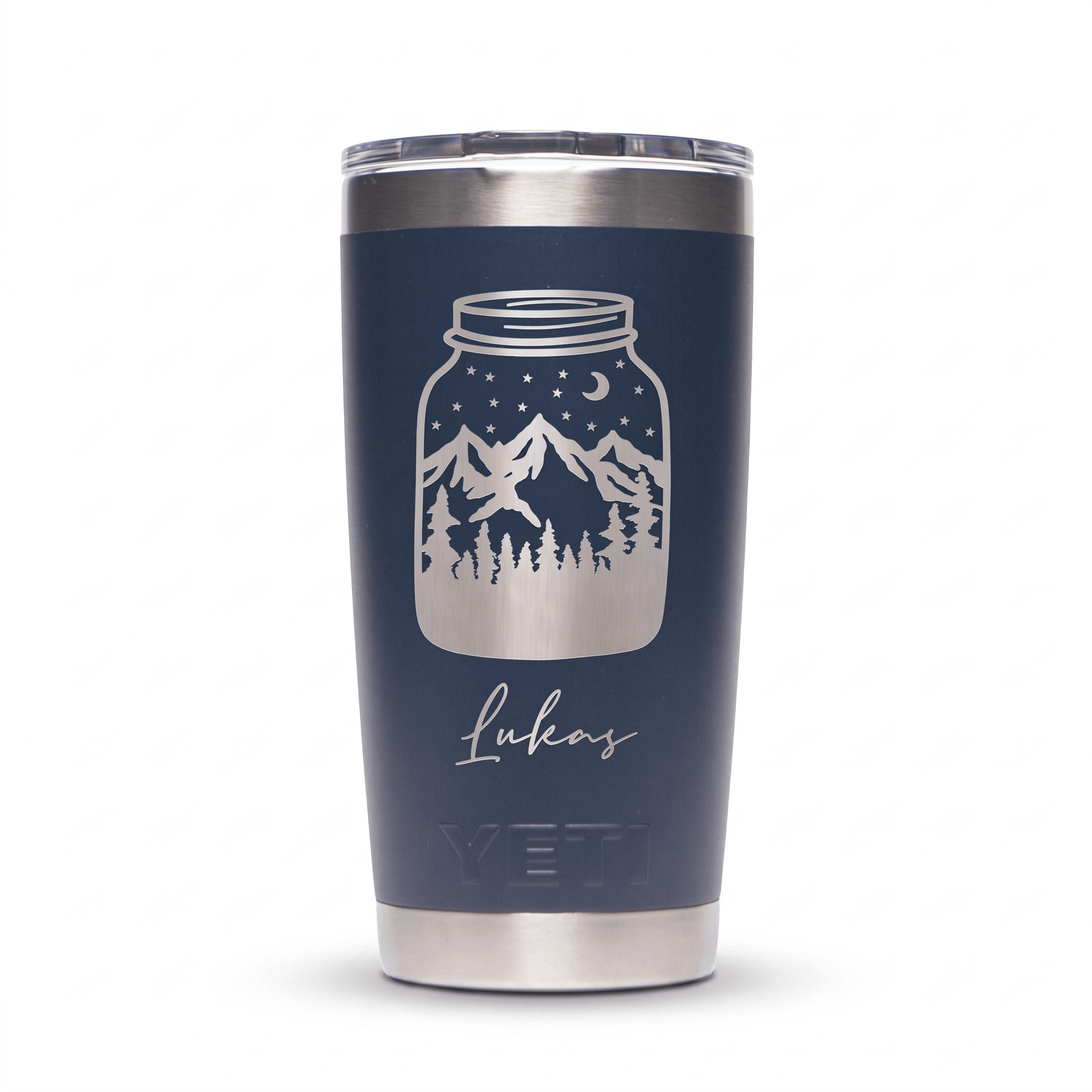 Personalized YETI® Rambler® 20 oz Tumbler - Etchified-YETI®-YRAM20NAVY