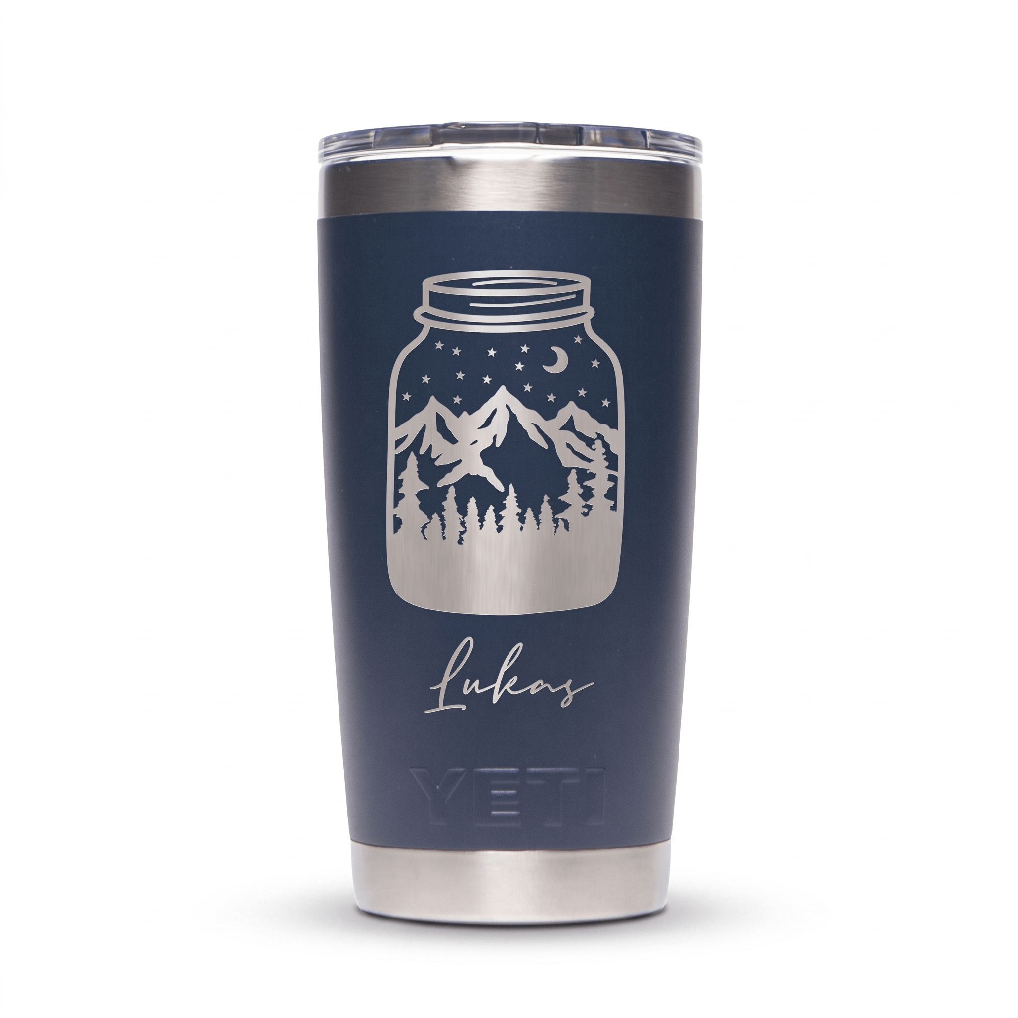 Personalized YETI® Rambler® 20 oz Tumbler - Etchified-YETI®-YRAM20NAVY