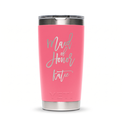 Personalized YETI® Rambler® 20 oz Tumbler - Etchified-YETI®-YRAM20TROPICALPINK