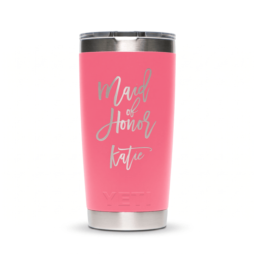 Personalized YETI® Rambler® 20 oz Tumbler - Etchified-YETI®-YRAM20TROPICALPINK