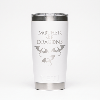 Personalized YETI® Rambler® 20 oz Tumbler - Etchified-YETI®-YRAM20WHITE