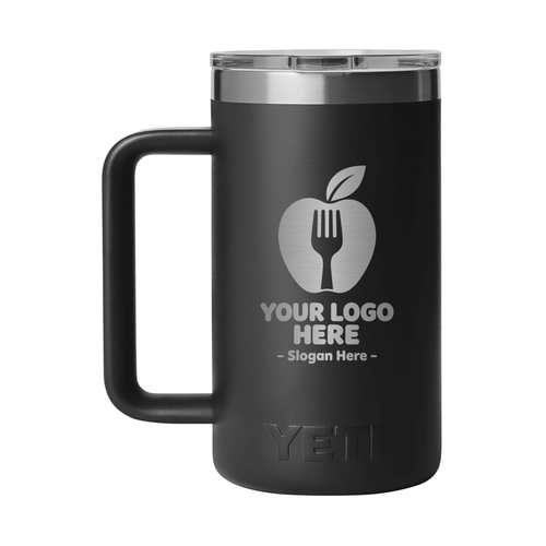 Personalized YETI® Rambler® 24 oz Mug with DuraSip™ Ceramic Lining - Etchified-YETI®-YTR24CL-BLK