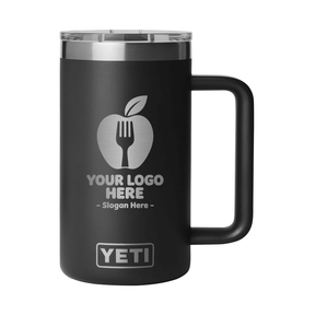 Personalized YETI® Rambler® 24 oz Mug with DuraSip™ Ceramic Lining - Etchified-YETI®-YTR24CL-BLK