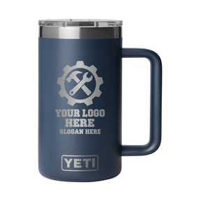 Personalized YETI® Rambler® 24 oz Mug with DuraSip™ Ceramic Lining - Etchified-YETI®-YTR24CL-BLUNVY