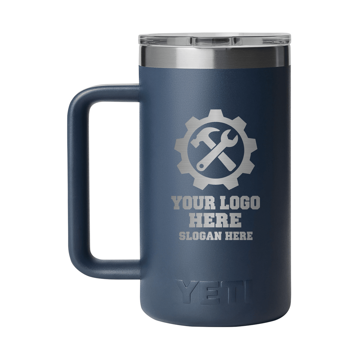 Personalized YETI® Rambler® 24 oz Mug with DuraSip™ Ceramic Lining - Etchified-YETI®-YTR24CL-BLUNVY