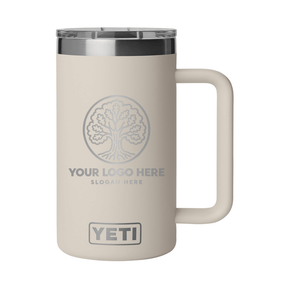 Personalized YETI® Rambler® 24 oz Mug with DuraSip™ Ceramic Lining - Etchified-YETI®-YTR24CL-CAPETAUPE