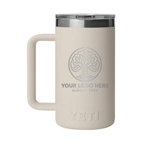 Personalized YETI® Rambler® 24 oz Mug with DuraSip™ Ceramic Lining - Etchified-YETI®-YTR24CL-CAPETAUPE