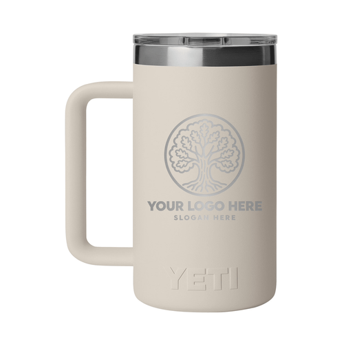 Personalized YETI® Rambler® 24 oz Mug with DuraSip™ Ceramic Lining - Etchified-YETI®-YTR24CL-CAPETAUPE