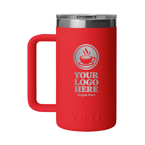 Personalized YETI® Rambler® 24 oz Mug with DuraSip™ Ceramic Lining - Etchified-YETI®-YTR24CL-REDRESC