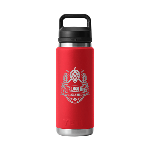 Personalized YETI® Rambler® 26 oz Bottle with Chug Cap - Etchified-YETI®-YTR26CB-REDRESC