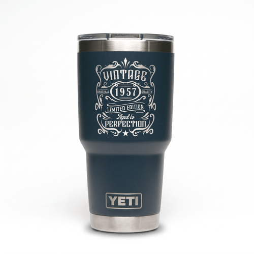 Personalized YETI® Rambler® 30 oz Tumbler - Etchified-YETI®-YRAM30NAVY
