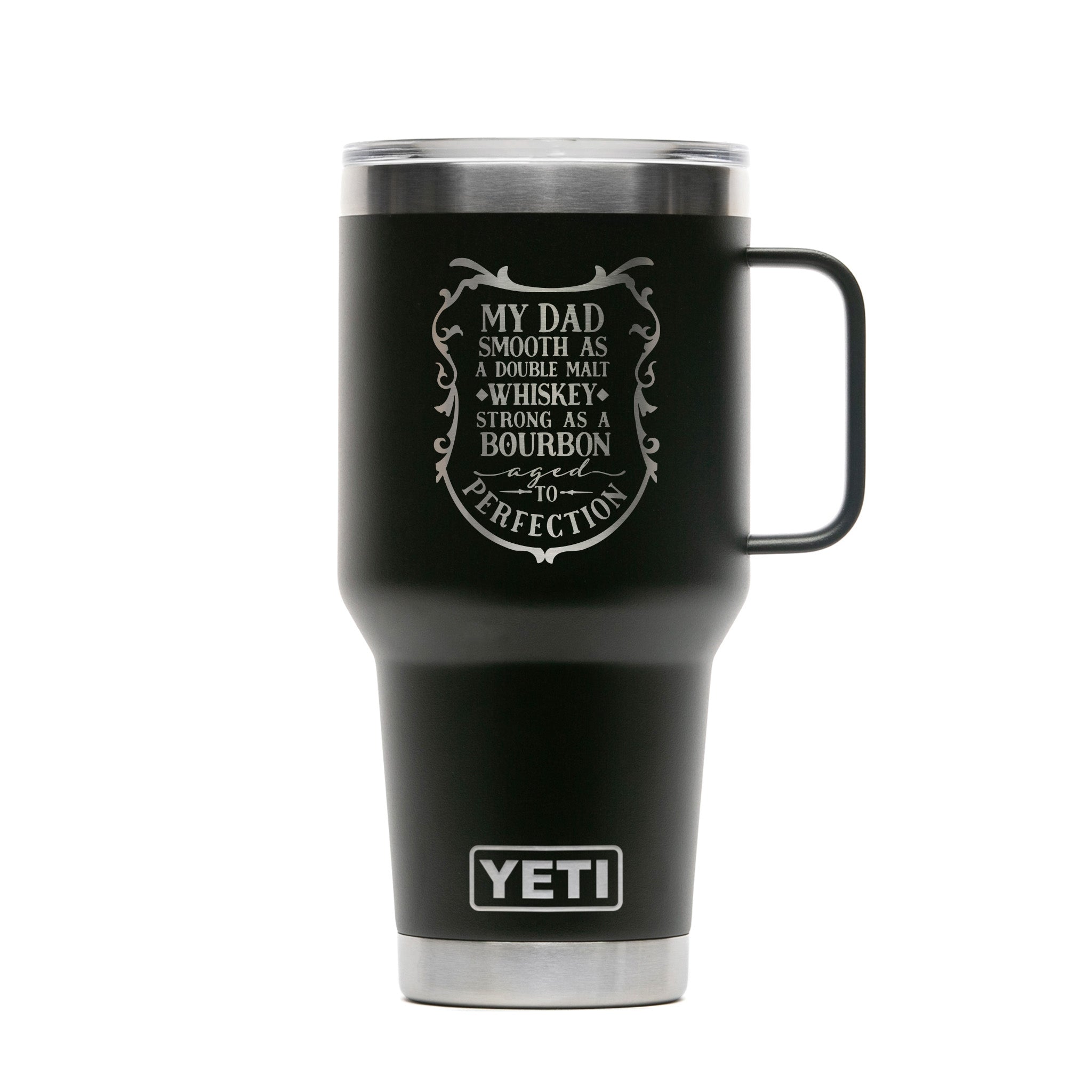 Personalized YETI® Rambler® 30oz Travel Mug with Stronghold Lid - Etchified - YETI® - YRAM30HBLACK