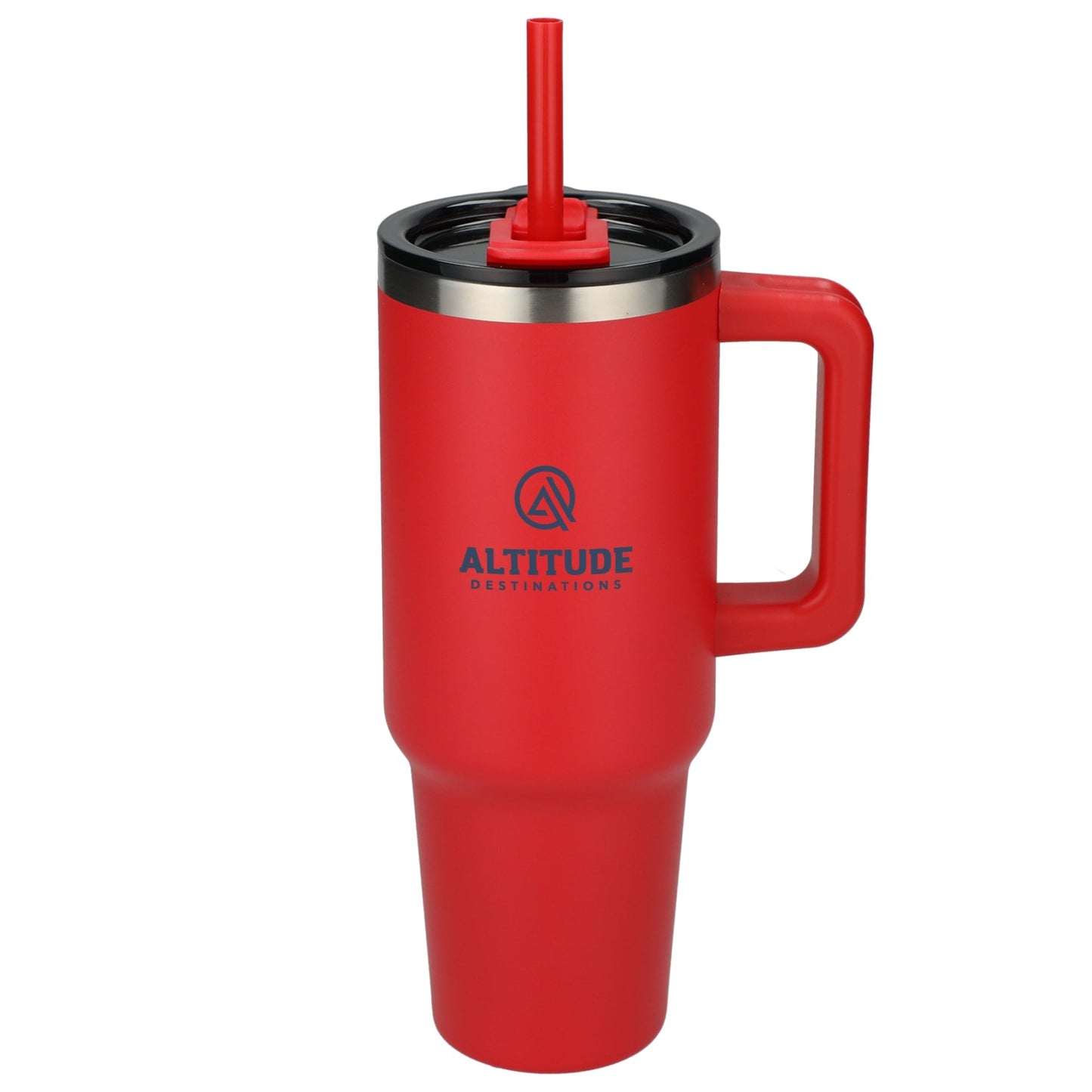 Pinnacle Recycled Travel Tumbler with Straw 40oz - Etchified - Etchified - 1603-15RD