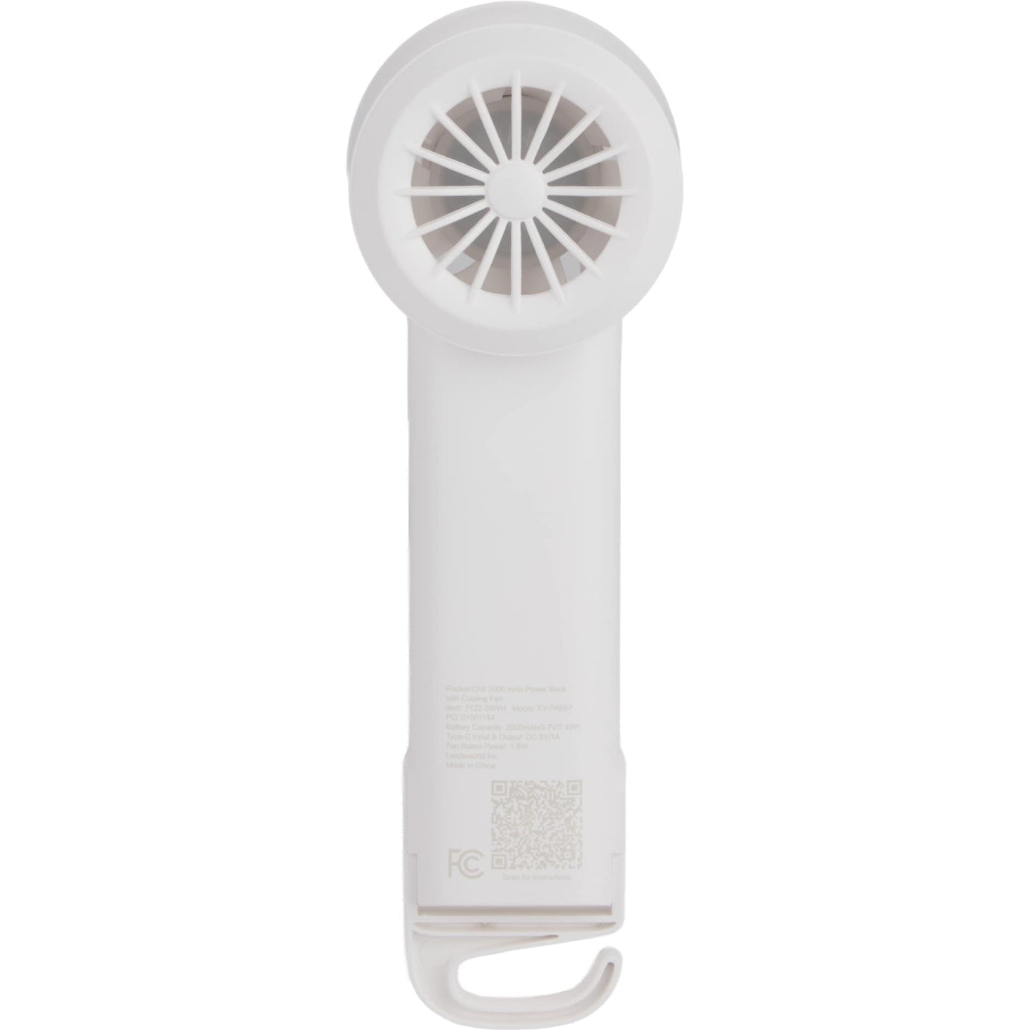Pocket Chill 2000 mAh Power Bank with Cooling Fan - Etchified - Etchified - 7122-38WH