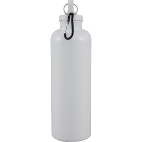 Race 25oz Recycled Bottle with Carabiner - Etchified - Etchified - SM-6973WH