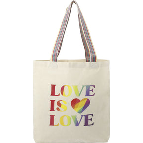 Rainbow Recycled 6oz Cotton Convention Tote - Etchified - Etchified - 7901-01NT