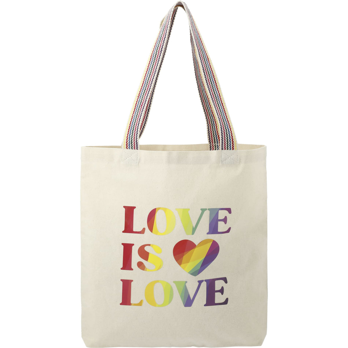 Rainbow Recycled 6oz Cotton Convention Tote - Etchified - Etchified - 7901-01NT