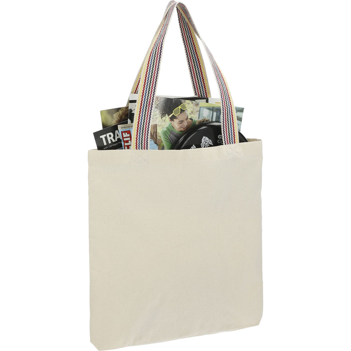 Rainbow Recycled 6oz Cotton Convention Tote - Etchified - Etchified - 7901-01NT