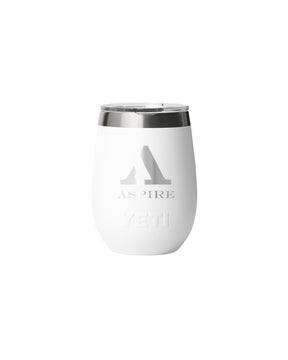 Rambler® 10 oz Wine Tumbler with Durasip™ Ceramic Lining - Etchified-YETI®.-YTR10WDCL-WHT