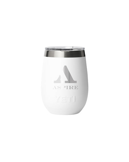 Rambler® 10 oz Wine Tumbler with Durasip™ Ceramic Lining - Etchified-YETI®.-YTR10WDCL-WHT