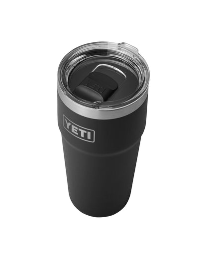 Rambler® 20 oz Stackable Cup with MagSlider™ Lid - Etchified - YETI® - YTR20STK-YTR20STK-BLK