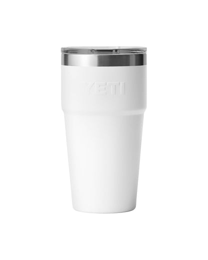 Rambler® 20 oz Stackable Cup with MagSlider™ Lid - Etchified - YETI® - YTR20STK-YTR20STK-WHT